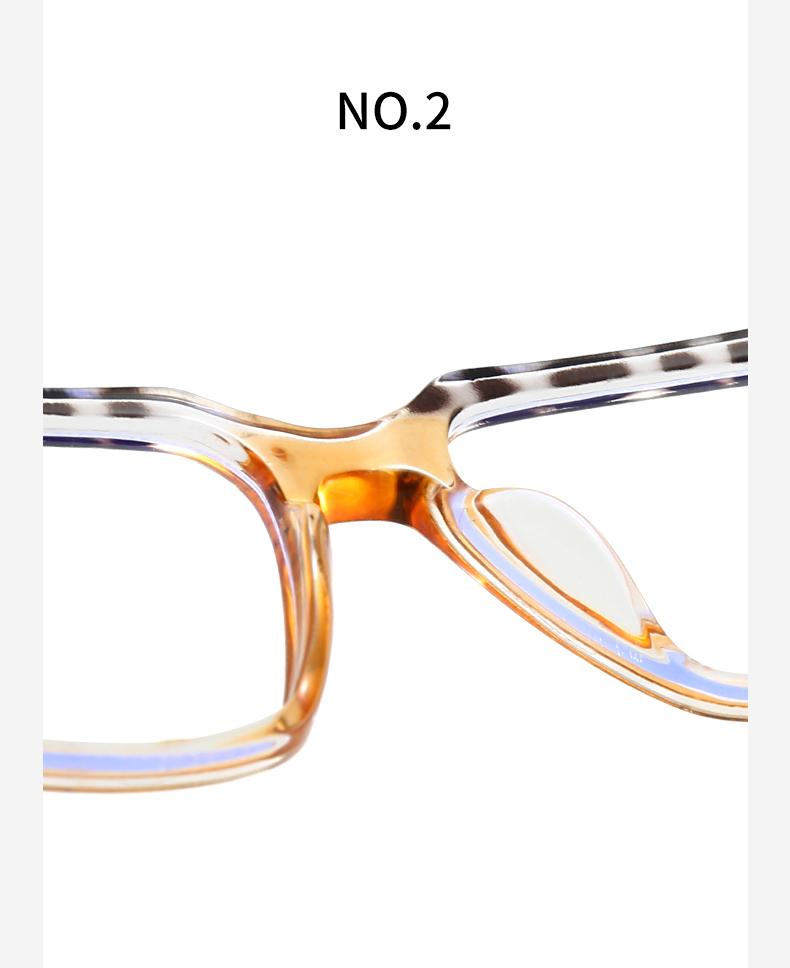 Anti-Blue Light Glasses For Women Pc Core Legs Fashion Retro Plate Color Flat Mirror Can Be Equipped With Mirror 5718