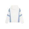 Li Ning Logo Embroidered Color Block Hooded Long Sleeve Jacket Women Jacket Blue AFDT532-1