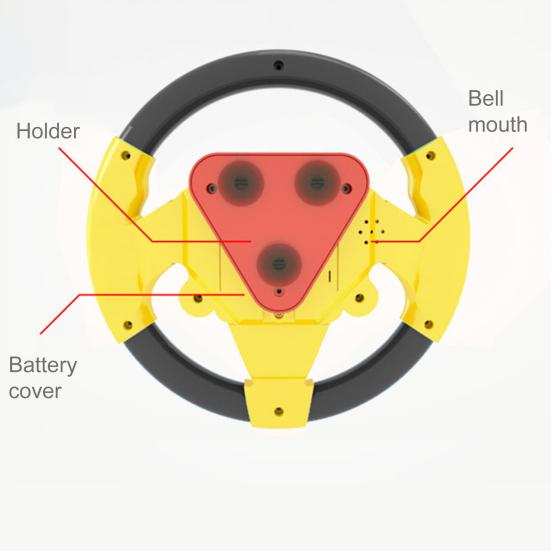 Simulation Steering Wheel Rhythm Training Hand-on Ability Interactive Toys Body Movements Development Steering Wheel Toy for Kids