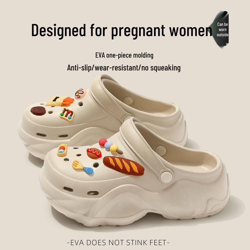 2025 New Summer Women's Crocs: Arch Support, Thick Sole, Eva Outwear, Non-Slip, Soft Sole.