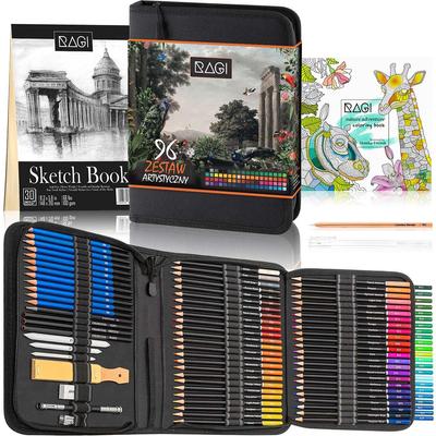 100 Color and Sketch Pencils, Art Set for Drawing Sketching and Coloring, for Adults and Children