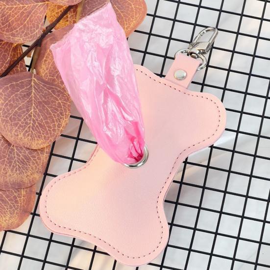 Suport pentru sac pentru caca pentru animale de companie Închidere cu fermoar Dozator de saci de gunoi pentru câini cu cârlig Organizator portabil pentru sac de gunoi pentru exterior