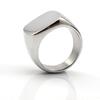 Custom Jewelry Rings Blank Stainless Steel Women Mens Signet Ring Silver Color Size 9 10 11 8 7 6
