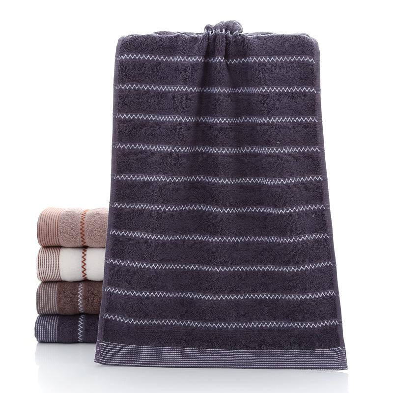 

Pure Cotton Absorbent Face Towel - Customizable Logo, Ideal for Gifts and Household Use 34*74 cm синий