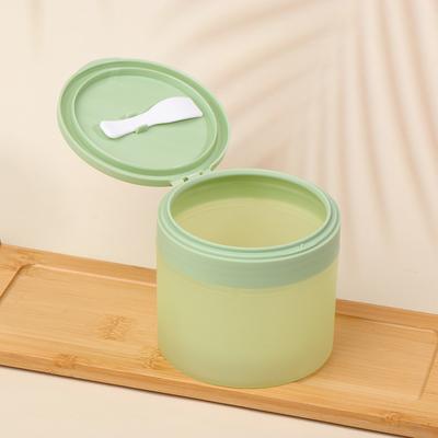 200G Plastic Cream Jar Pp Face Cream Jar Refillable Lotion Cream Bottle Flip Cap Wide Mouth Tooth Powder Box With Spoon