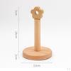 Beech Paper Towel Stand Punch- Standing Movable shaped Floor