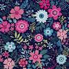 Outdoor Dekostoffe Oxford - Motiv Kleine Bunte Blumen I Dx444