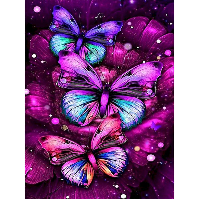 

Полная алмазная вышивка 5d DIY алмазная мозаика наборы для рисования фиолетовый пейзаж творческие хобби картинки домашний декор Full Round 20x30CM