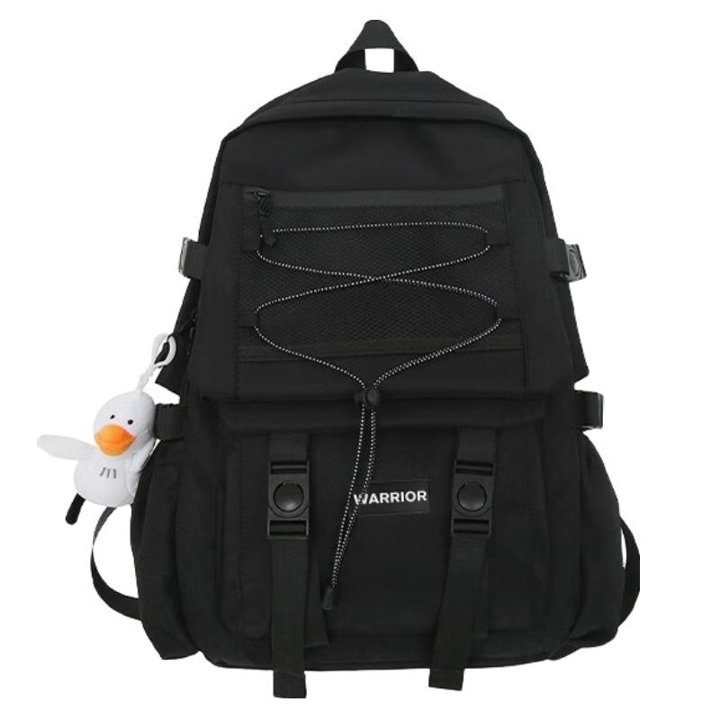 New Warrior Nylon Backpack Large Size Unisex White H22B08U50327