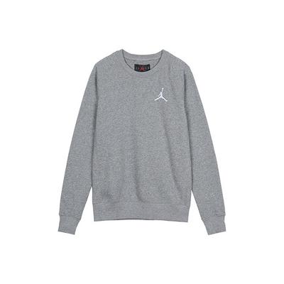 Fleece-Lined Warm Sports Crew Neck Sweatshirt Men Tops Carbon-Grey DC6716-091