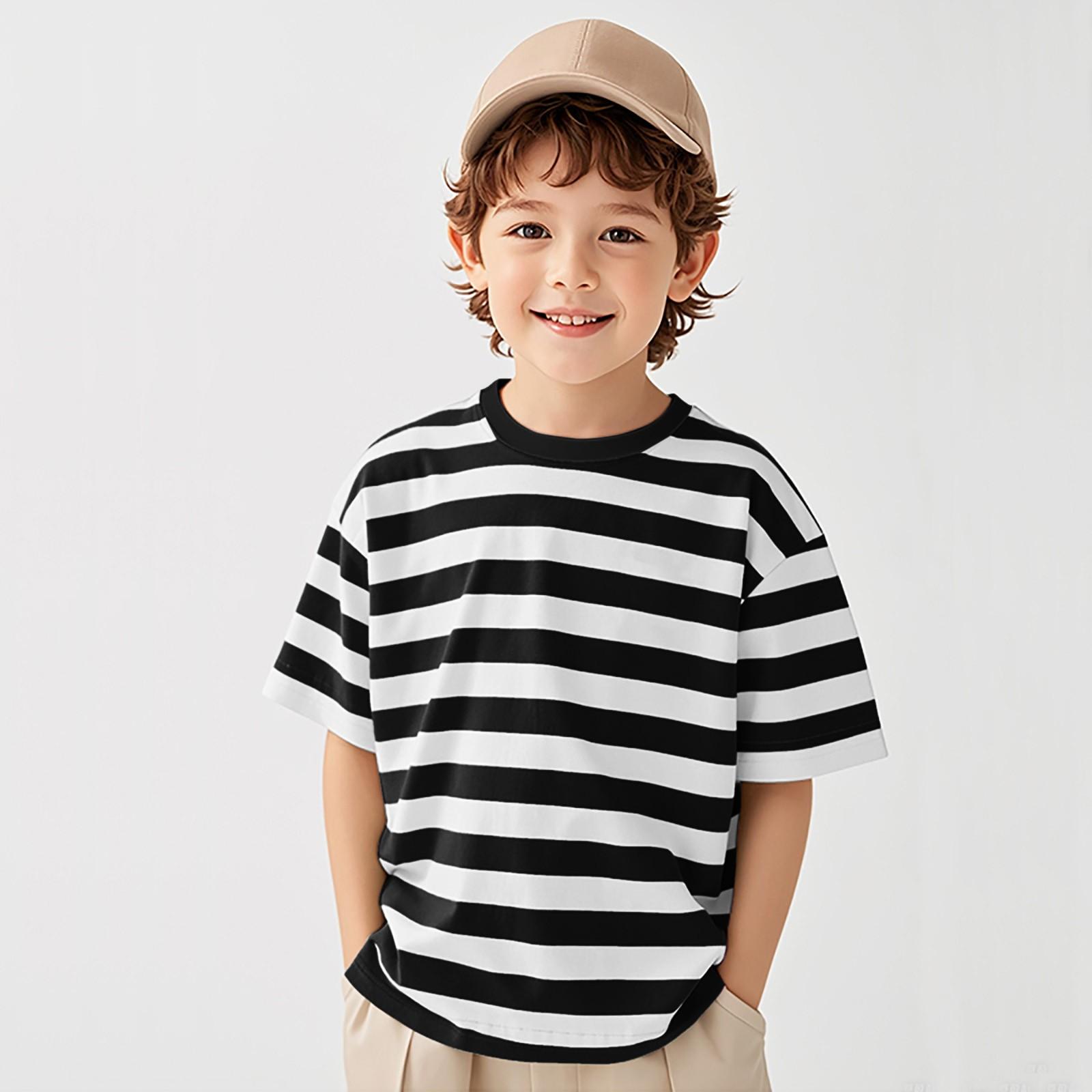 Boys short-sleeved top, comfortable, soft, breathable, stylish boys T-shirt, children s T-shirt 100