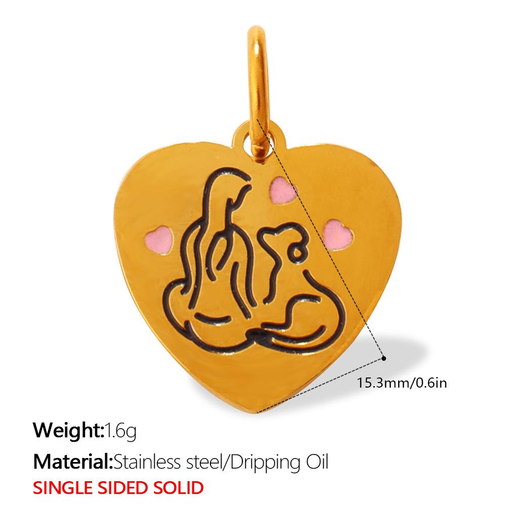Cute Pet Theme Jewelry Accessories Versatile Cute Pet Love Dog Paw Print Shape Pendant