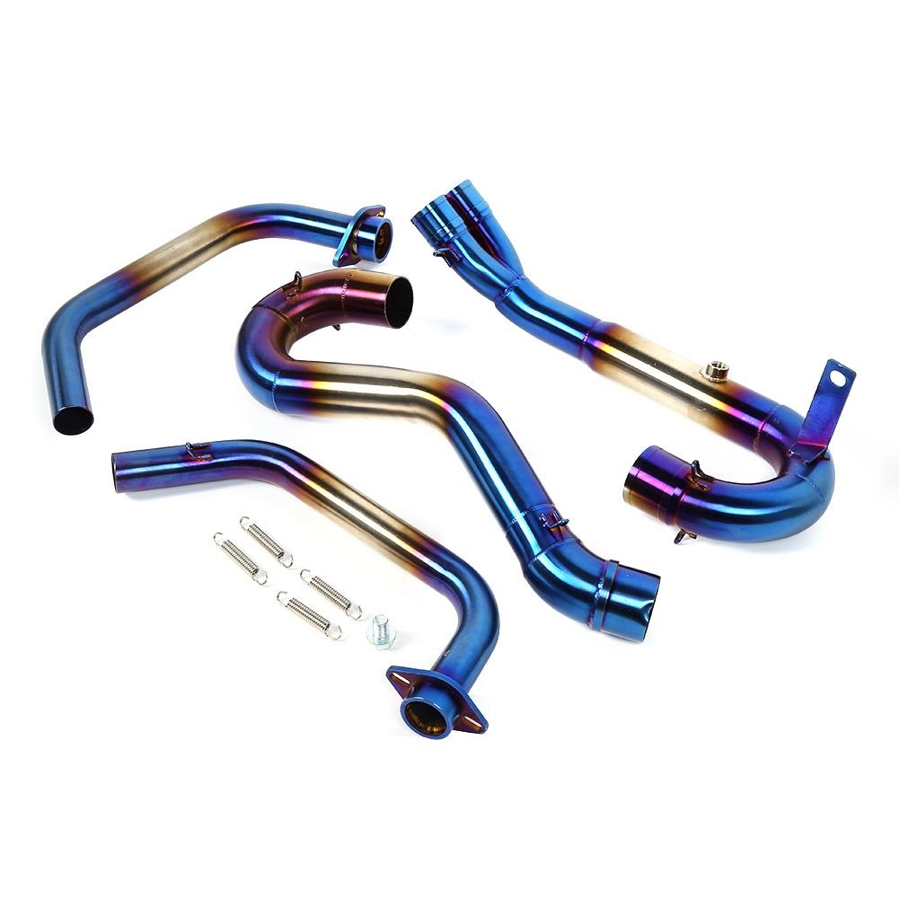 

Мотоциклетная передняя выхлопная труба подходит для Yamaha R25 R3 2015 2018