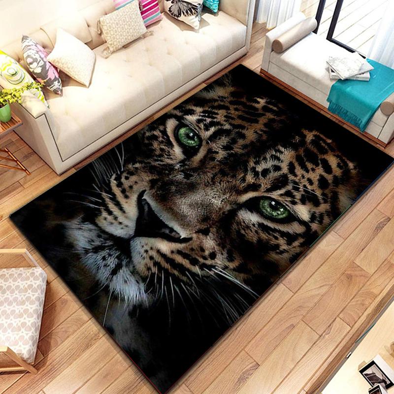 Animal Leopard Cheetah Cartoon Beast Area Rug,Carpet for Home Living Room Bedroom Sofa Doormat Kitchen Decor, bedroom decor