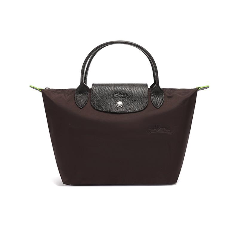 

Longchamp Le Pliage Green Short Handle Foldable Dumpling Bag Recycled Canvas Tote Bag Small Women tote bags Mocha 1621919002 Basic Set (Bag)