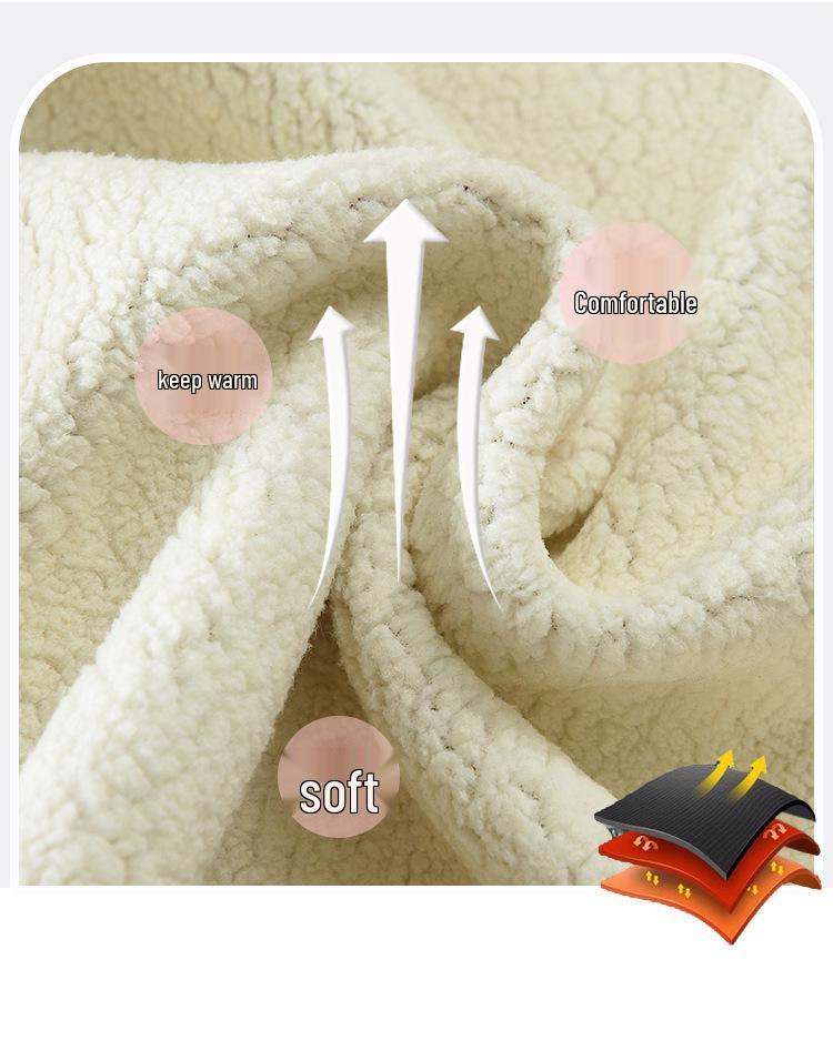 2024 Mamas warmer Wollmantel: Langärmiger Strickcardigan mit Samtbesatz für Frauen mittleren und höheren Alters