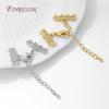 18K Gold Plated Brass Chains Extender For Jewellery,DIY 2-5 Rows Pearl Necklaces Making Accessories,Chain Connector For Jewelry