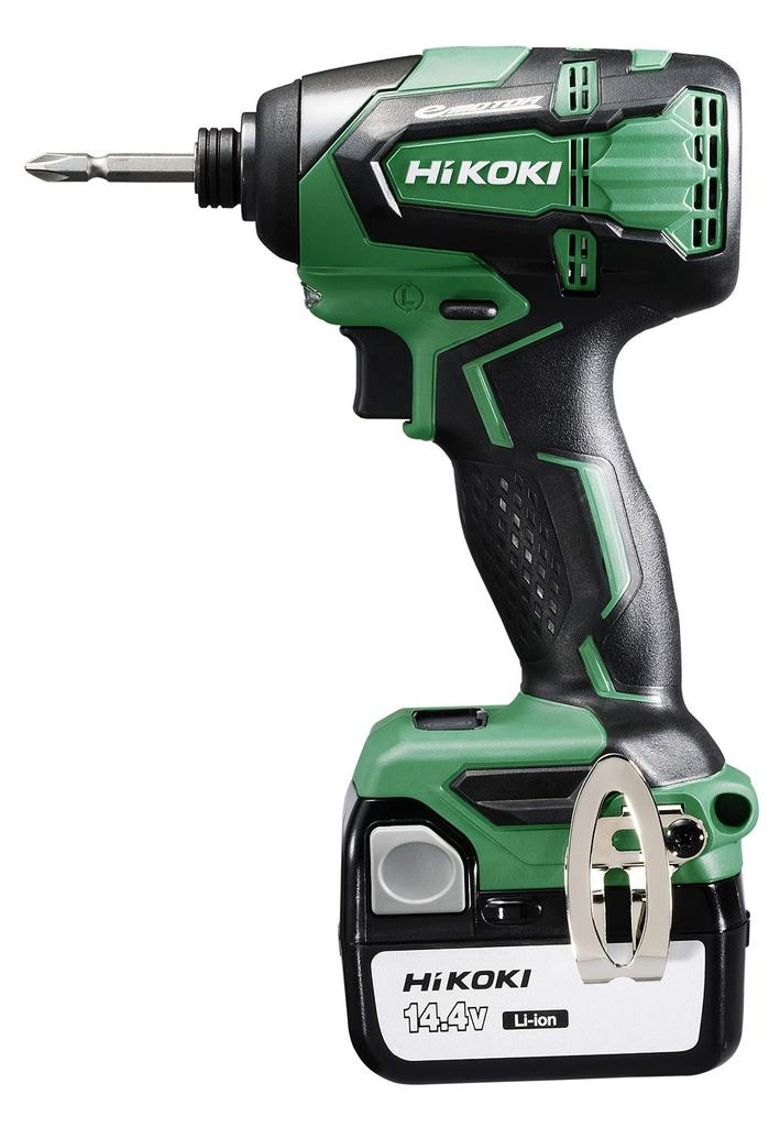 HiKOKI Impact Driver with and Case 14.4V WH14DB(2SC) Battery, Charger,