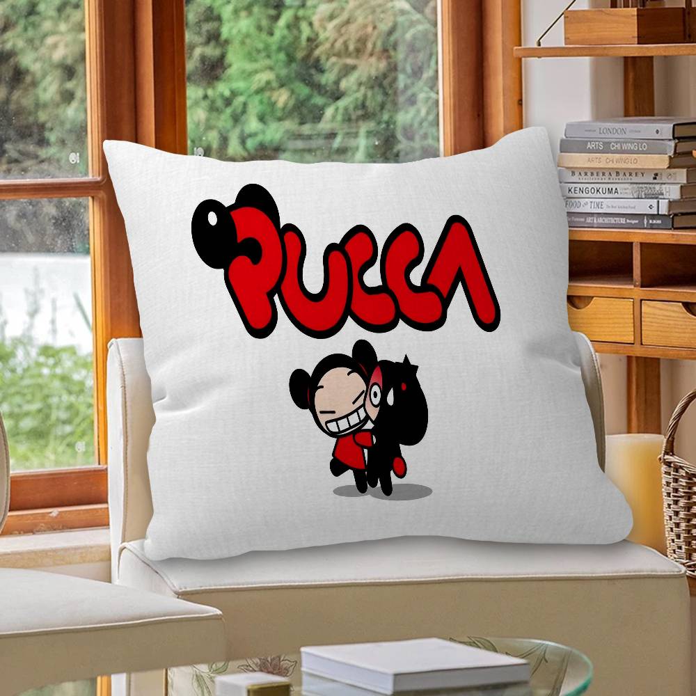 Mała poszewka na poduszkę P-Pucca z kreskówką Poszewka na poduszkę Tapicerka Sofa Poduszka dekoracyjna do domu Poszewka na poduszkę