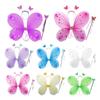 Scintillante Carina Sognante Fata Principessa Angelo Bacchetta Farfalle Ala Cerchietto Festa di Compleanno Halloween Cosplay Costume Accessorio