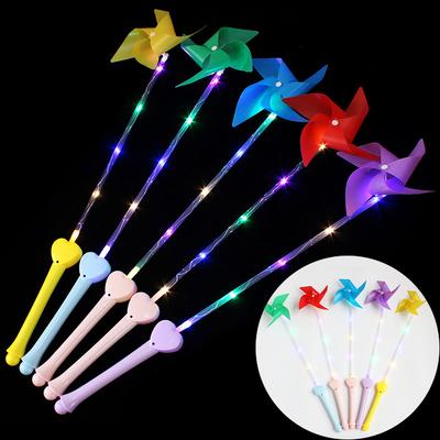 Brinquedos Divertidos de Moinho de Vento Brilhante para Crianças Engraçados Kids Diy Coloridos Bastões Piscantes Brinquedos MeninosMeninas Aniversário Festa de Feriado Suprimentos Presente