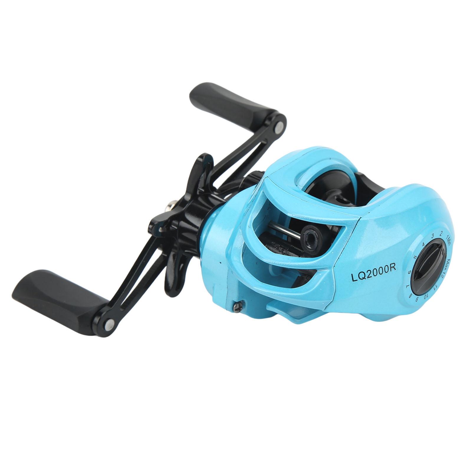 Fishing Reel 7.2:1 Speed Ratio Baitcasting Reel with Stainless Steel Sealed Bearing for Saltwater Freshwater LQ2000R
