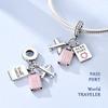 Authentic copper Charm Bead Charms Bead Colorful Inlaid Zirconium Family Dangle Compatible With Bracelets Do It Yourself Jewellery Marking Lover Gifts