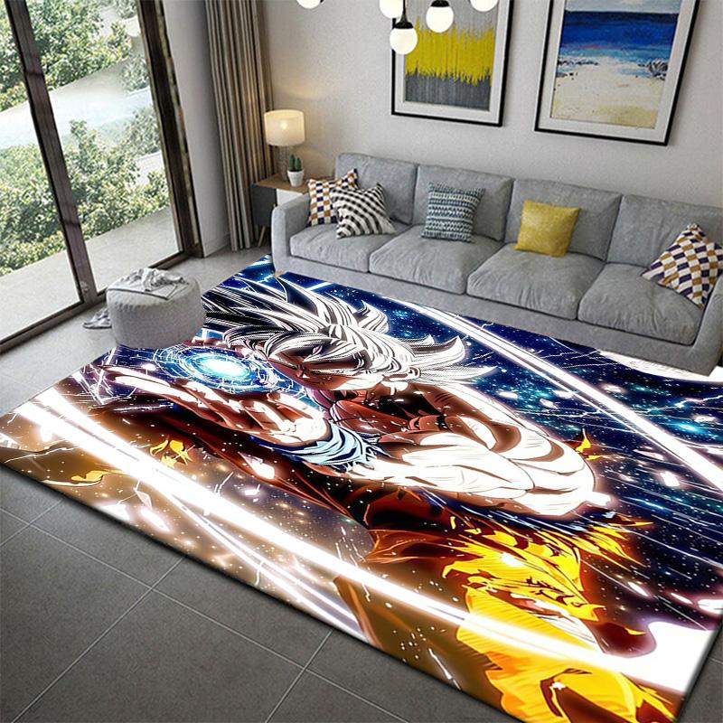 Dragon Ball Cartoon Printed Bedroom Floor Matanime soft washable cartoon floor carpet