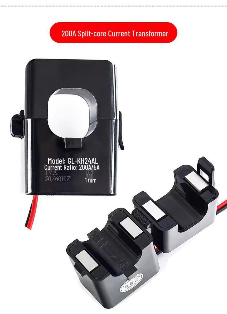 Peacefair Switchable Split-core Current Transformer Circuit Breaker (32A, 100A, 200A, 300A)
