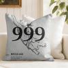 Angel Number Aesthetic Cushion Cover Summer Linen Pillow Case Organic Fabric Cushion Cover DoubleSided Print Sofa Home Decor