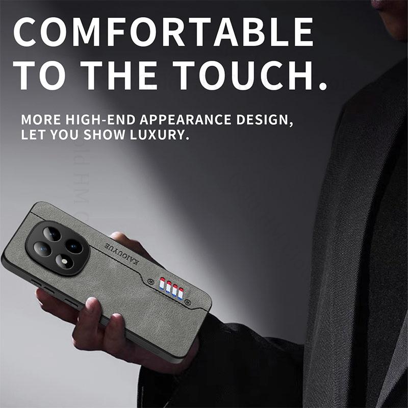 Luxury Sheep Nappa Leather Phone Case For Redmi Note 15 Pro Plus Soft Silicone Bumper Back Cover For Redmi 15C 14C A5 Poco M7 4G