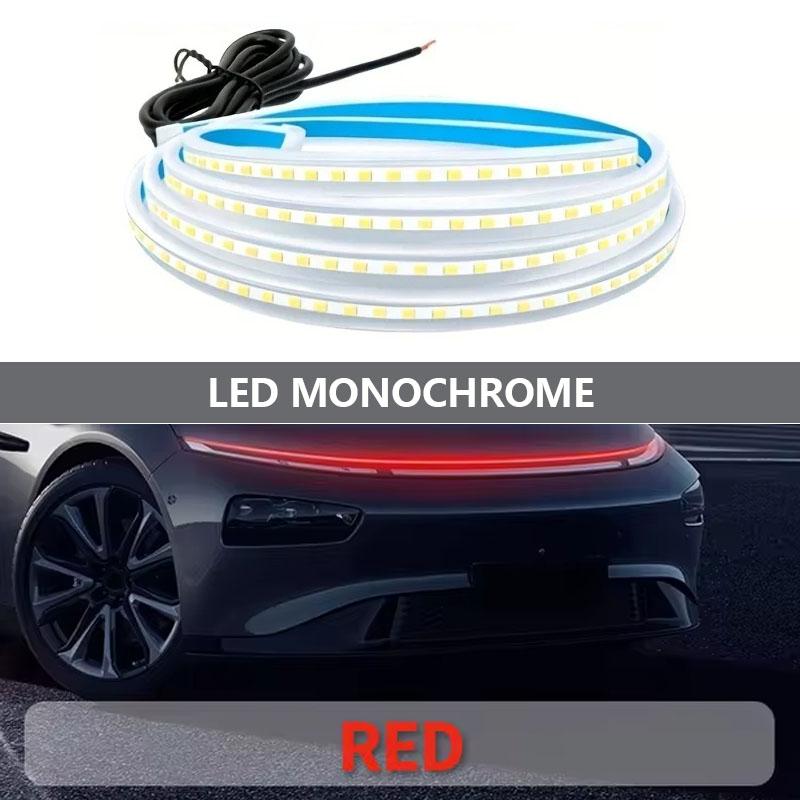 LED Daytime Running Light Scan Starting Car Hood Atmosphere Light Strip 180CM Waterproof Auto Exterior Decorative Ambient Lamp