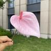 10ks Mini Anthurium Umělé Květiny Falešné Stonky Alokasie pro Svatbu Domácí Květinové Uspořádání Dekorace