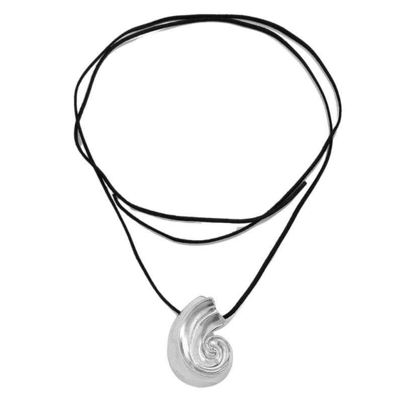 Stylish Thread Pendant Necklace Women Ear Jewelry Fashion Accessory Unique Ear Studs Alloy Texture for Everyday Wear