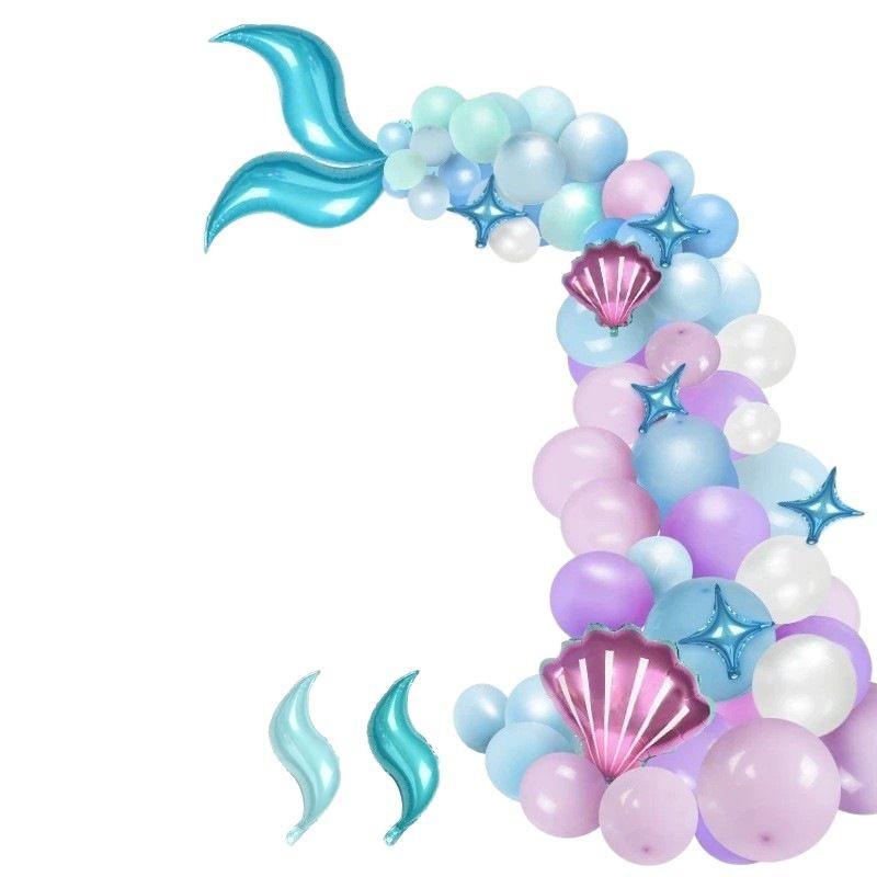 Forest Series Green Balloon Chain Set Children'S Birthday Theme Party Decoration Jungle Arrangement Balloon