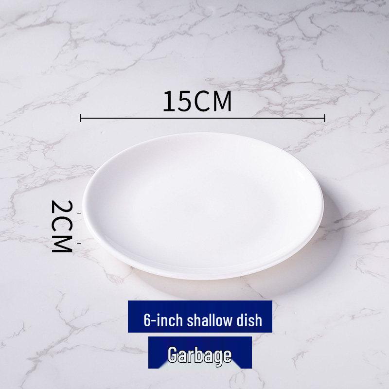 Thickened Ceramic Bowls for Rice, Breakfast, Soup, Noodles - Pure White