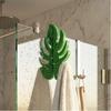 Turtle Leaf Bathroom Hook Hawaiian Tropical Towel Hanger Anti-Scratch Glass Door Hook Pool Area