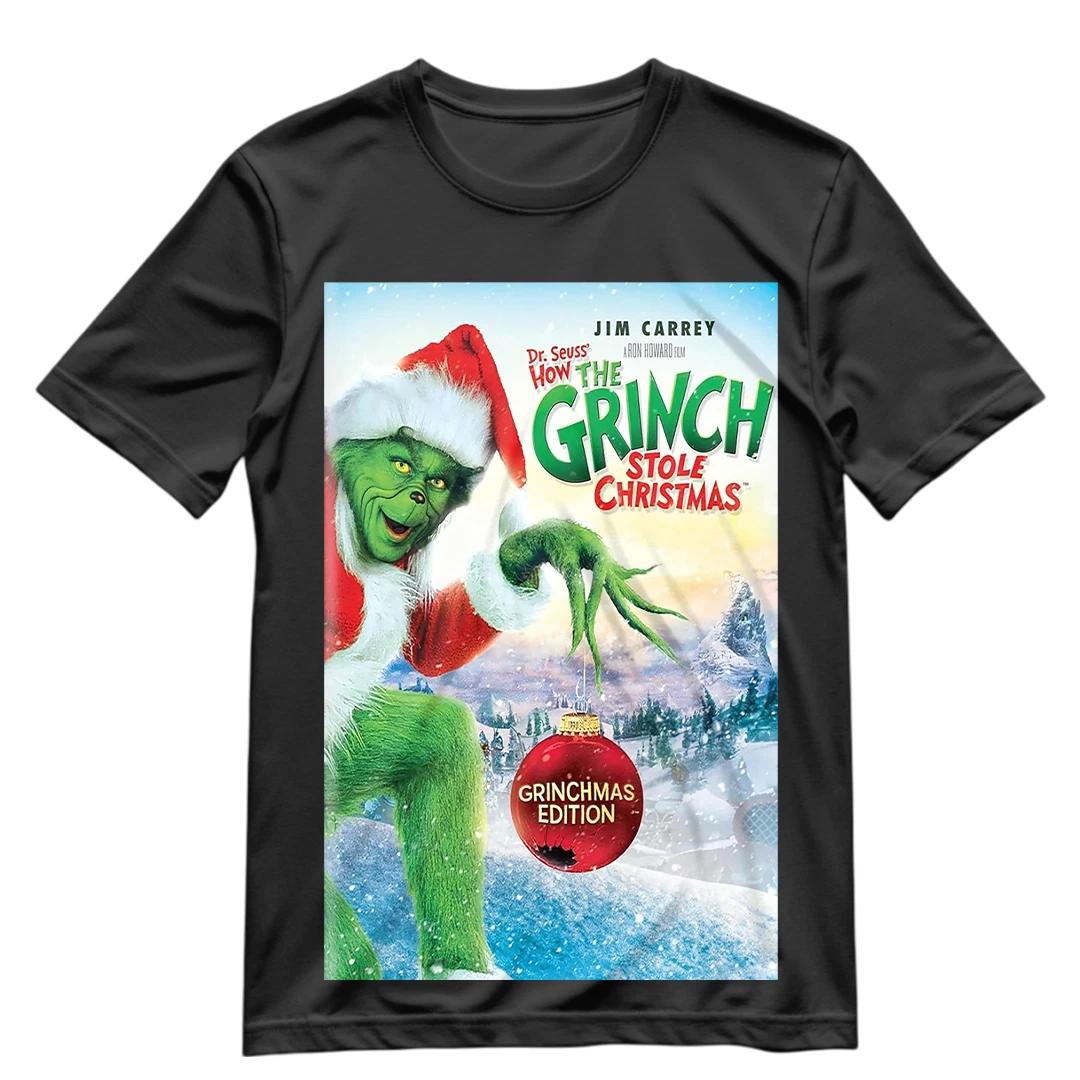 The Grinch T Shirt Grinchmas Edition Shirt Jim Carrey Vintage S-XXXL 3XL