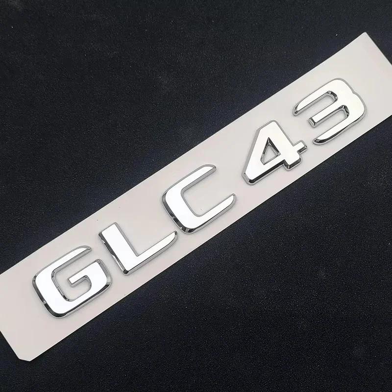 

3D ABS Car Rear Trunk Badge Letters Sticker Logo GLC 43 BITURBO 4MATIC Emblem For Mercedes Benz AMG GLC43 X253 Accessories