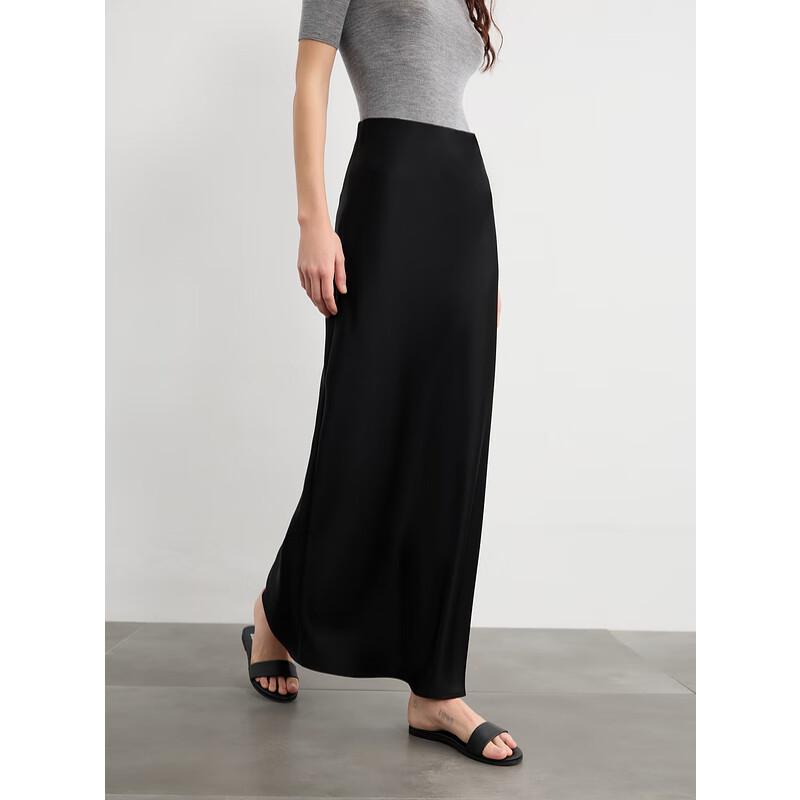 Sancai 2025 Spring Triacetate Blend Mermaid Midi Skirt M