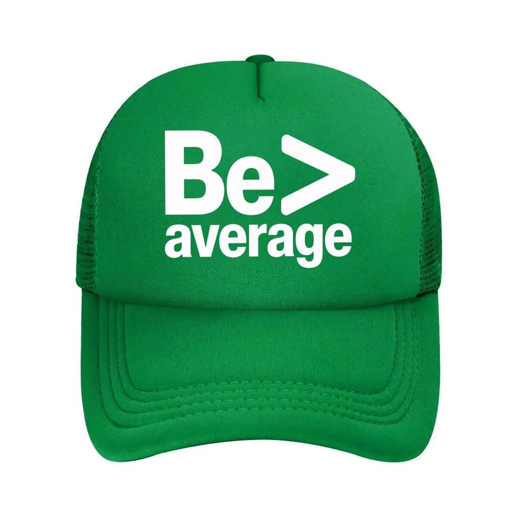 Be Greater Than Average Nerd Math Mesh Baseball Cap For Womens Unisex FeUnisex Beach Dad Hat Hip Hop