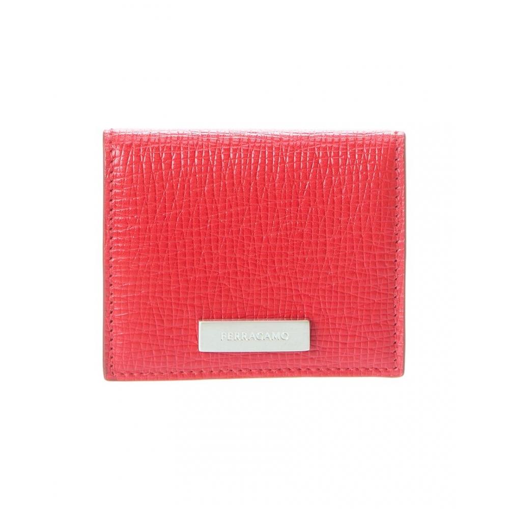 

Salvatore Ferragamo Кожаный кошелек для монет с логотипом Ferragamo