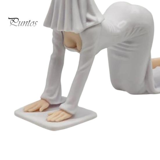 Unique Home Decorative Sculpture Ghost Girl Hooded Sculpture, Ethereal Mysterious Statue, Gothic Dark Academia Decor Queen Character Robe Figurine for