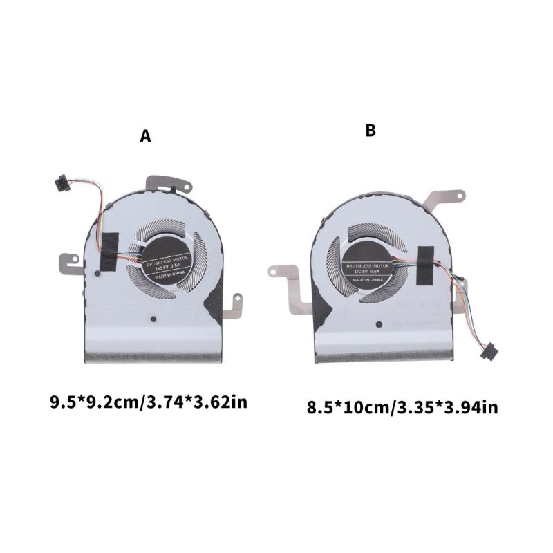 CPU GPU Cooling Fan Notebook Cooling Metal Heat Dissipation Fan for N580 N580VD NX580 NX580V NX580VD X580 X580VD Laptop Notebook