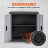 Foldable Wall Cabinet, Metal Garage Locker Mounted 26" Small Tool Chest 240 LBS Loading Capacity Adjustable Shelf Magnetic Door File for Warehouse
