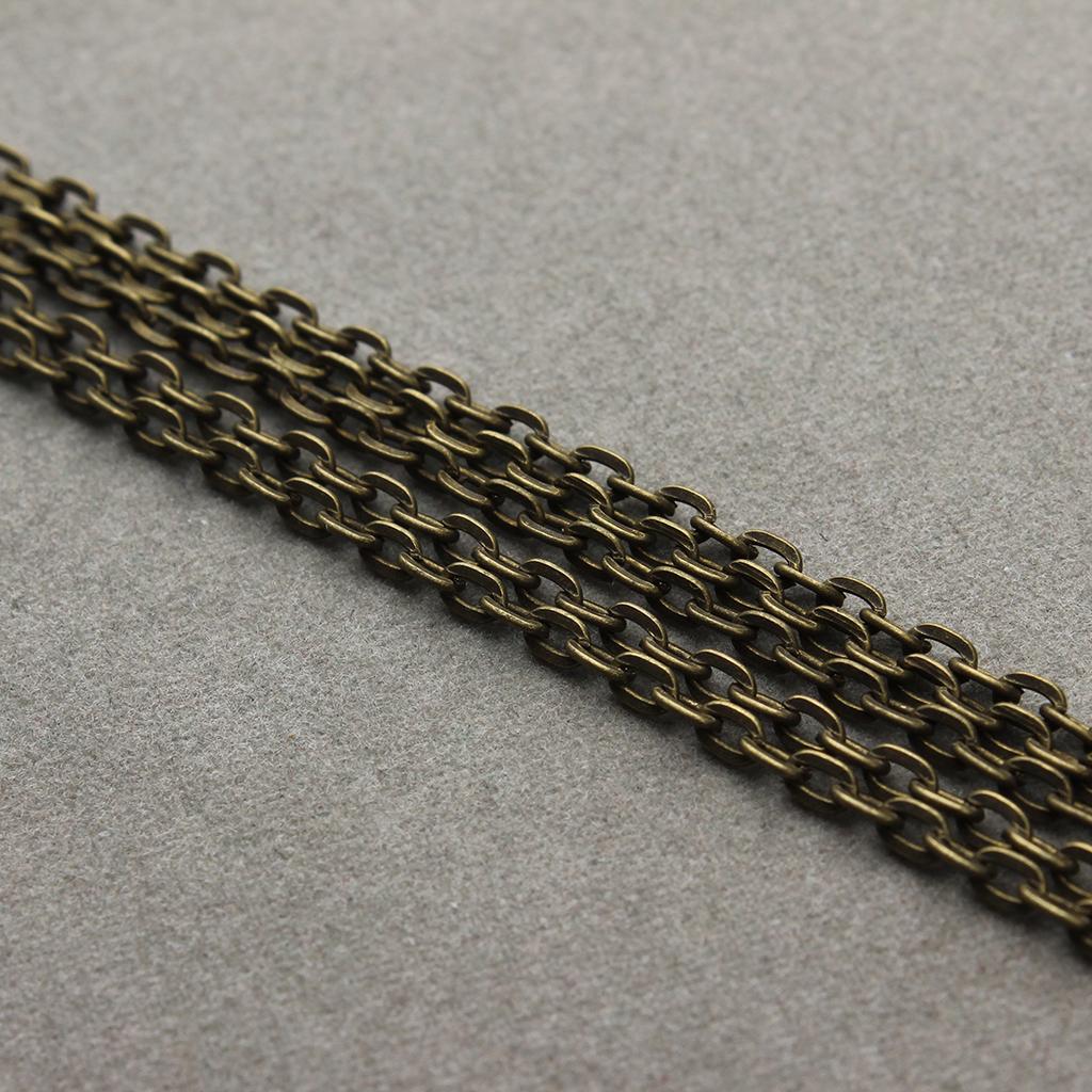 10yards 2x3/3x4mm Metal Link Chains Bulk Twisted Chains For Jewelry Making DIY Handmade Necklace Bracelet Accessories Findings