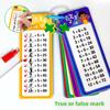 Digital Learning Flash Cards, Addition, Subtraction, Multiplication, Division, Fraction, Math Formula Memory, 15 Cards, Two Erasable Pen Learning Toys