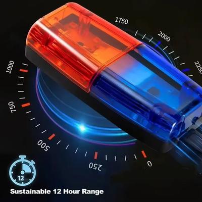 Rotes Blaues LED Schulter-Warnlicht Wasserdichtes Kleines Clip-on Warnlicht Wiederaufladbare Signallichter