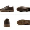 Fashion Men Round Head Leather Shoes Business Dress Shoes Handmade Shoe Lace-up Footwear Men Platform Moccasins Slip-on Loafers Zapatos