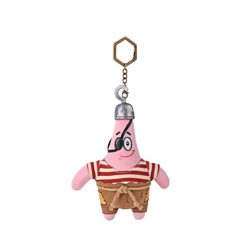 Potdemiel Spongebob Squarepants Pirate Series Plush Dolls Patrick Star Keychain Pendant Collectible Gift For Kids Anime Fans